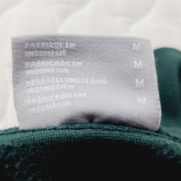 Columbia Sweater Womens Medium Green Outdoor 1/4 Zip Fleece Pullover Ladies LOGO - Picture 10 of 13